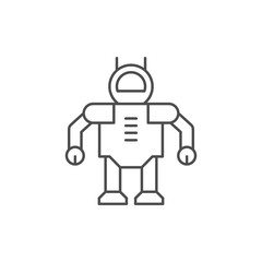 Robot line icon