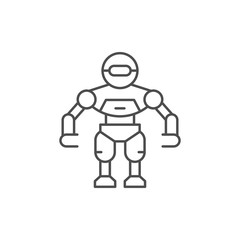 Robot line icon