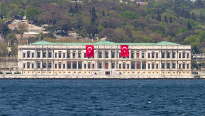 Naklejka premium Ciragan Palace in Istanbul City, Turkey