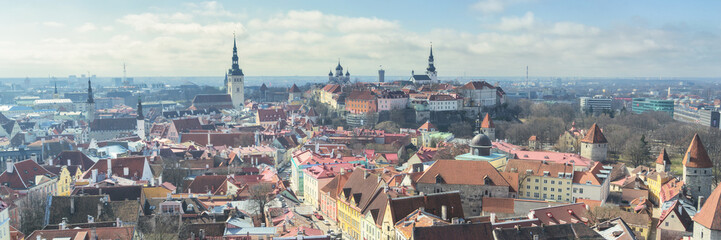 Obraz premium Cityscape of Tallinn, Estonia