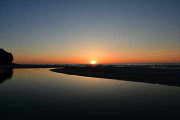 Fantastic sunset in Debki