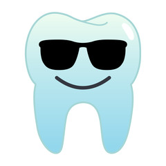 Zahn Emoji - Sonnenbrille