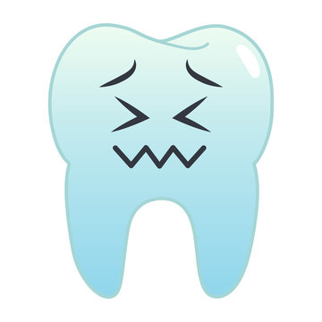 Zahn Emoji - verzweifelt