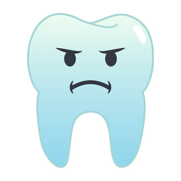 Zahn Emoji - beleidigt