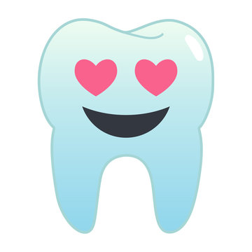 Zahn Emoji - verliebt