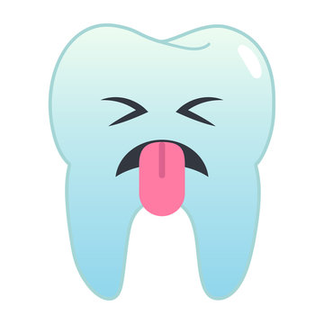 Zahn Emoji - angewidert