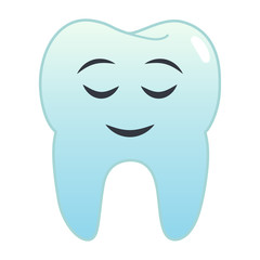 Zahn Emoji - zufrieden