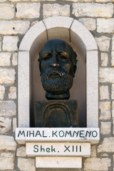 Memorial of Michael I Komnenos Doukas founder and first ruler of the Despotate of Epirus, Berat, Albania.