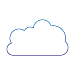 cloud weather isolated icon vector illustration design