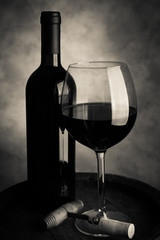 red wine tasting - cream tone style image