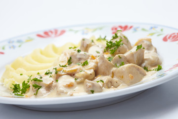 mashed potato with meat