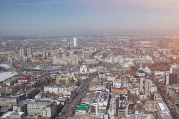 view from a rooftop of a skyscraper