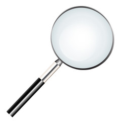 Word of search highlighted with red color in magnifier icon or searching icon - 207433775