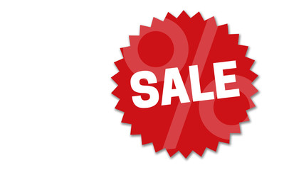 Sale Siegel Konzept Illustration auf weißem Untergrund