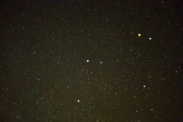 view to a north pole, night starry sky background
