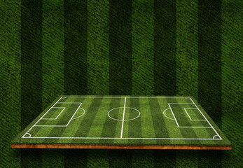 Soccer field background.