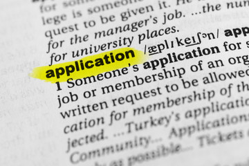 Highlighted English word 