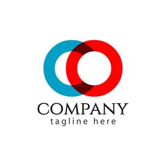 OO Company Logo Vector Template Design Illustration