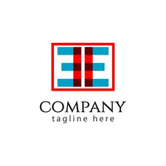 EE Company Logo Vector Template Design Illustration