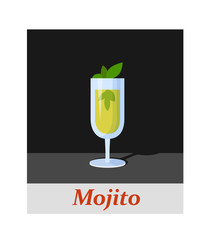 Mojito cocktail menu item or any kind of design