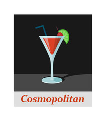 Cosmopolitan cocktail menu item or any kind of design
