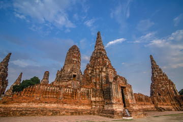Fototapeta na wymiar Wat Phra Nakhon Si Ayutthaya, Thailand is a historic site with valuable buildings.