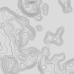 Topographic map. Topographical background. Linear graphics. Vector illustration.