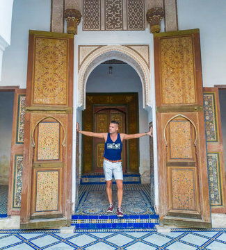 A boy posing from the city of Essaouira