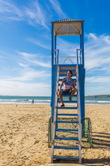 A boy posing from the city of Essaouira