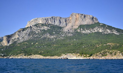 rocks in the Crimea on the Black Sea