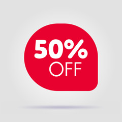 Special offer isolated sale red tag