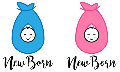 New Born Baby Girl Baby Boy Logo