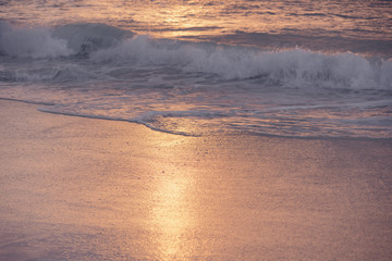 Caribbean sea surface summer wave background.