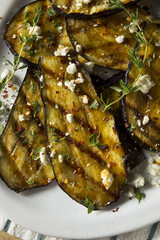 Homemade Grilled Eggplant with Feta
