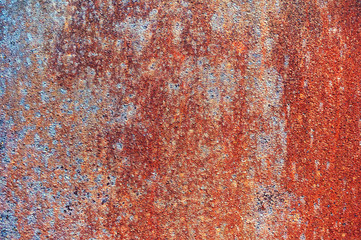 Old metal sheet of iron with rust. Abstract background.