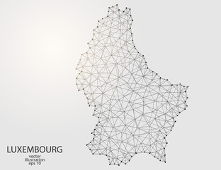 WebA map of Luxembourg consisting of 3D triangles, lines, points, and connections. Vector illustration of the EPS 10.