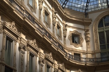 architettura,milano,galleria,edificio,facciata,citt&agrave;,italia
