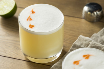 Homemade Pisco Sour Cocktail