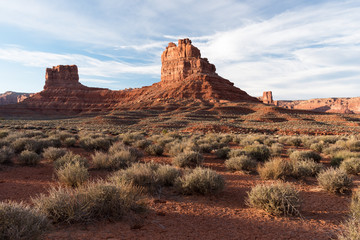 Fototapeta premium Valley of the Gods is located in southern Utah on Bureau of Land Management Land near Bears Ears National Monument. 