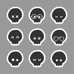 Funny skull set