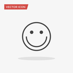 Smile Icon in trendy flat style isolated on grey background. Happy face symbol. Vector illustration, EPS10.