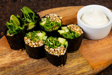 Delicious green roll