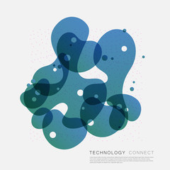 Vector abstract background with colorful shapes