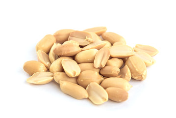 Peanut isolated on white background.