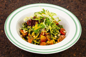 Delicious salad with beans