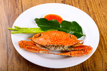 Boiled crab
