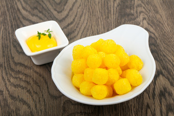 Cheese corn balls