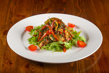 Salad with chicken and glass noodle