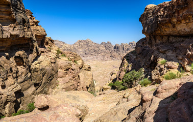 Obraz premium Colorful mountains in Petra, Jordan