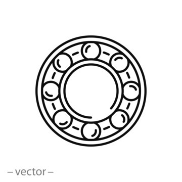 bearing line icon - vector illustration eps10 Stock Vector | Adobe Stock
